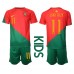 Cheap Portugal Joao Felix #11 Home Football Kit Children World Cup 2022 Short Sleeve (+ pants)